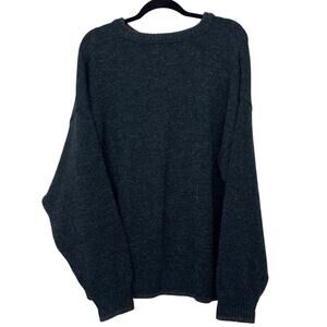 Vintage Woolrich Wool Blend Crewneck Pullover Sweater Size XL Forest Green USA